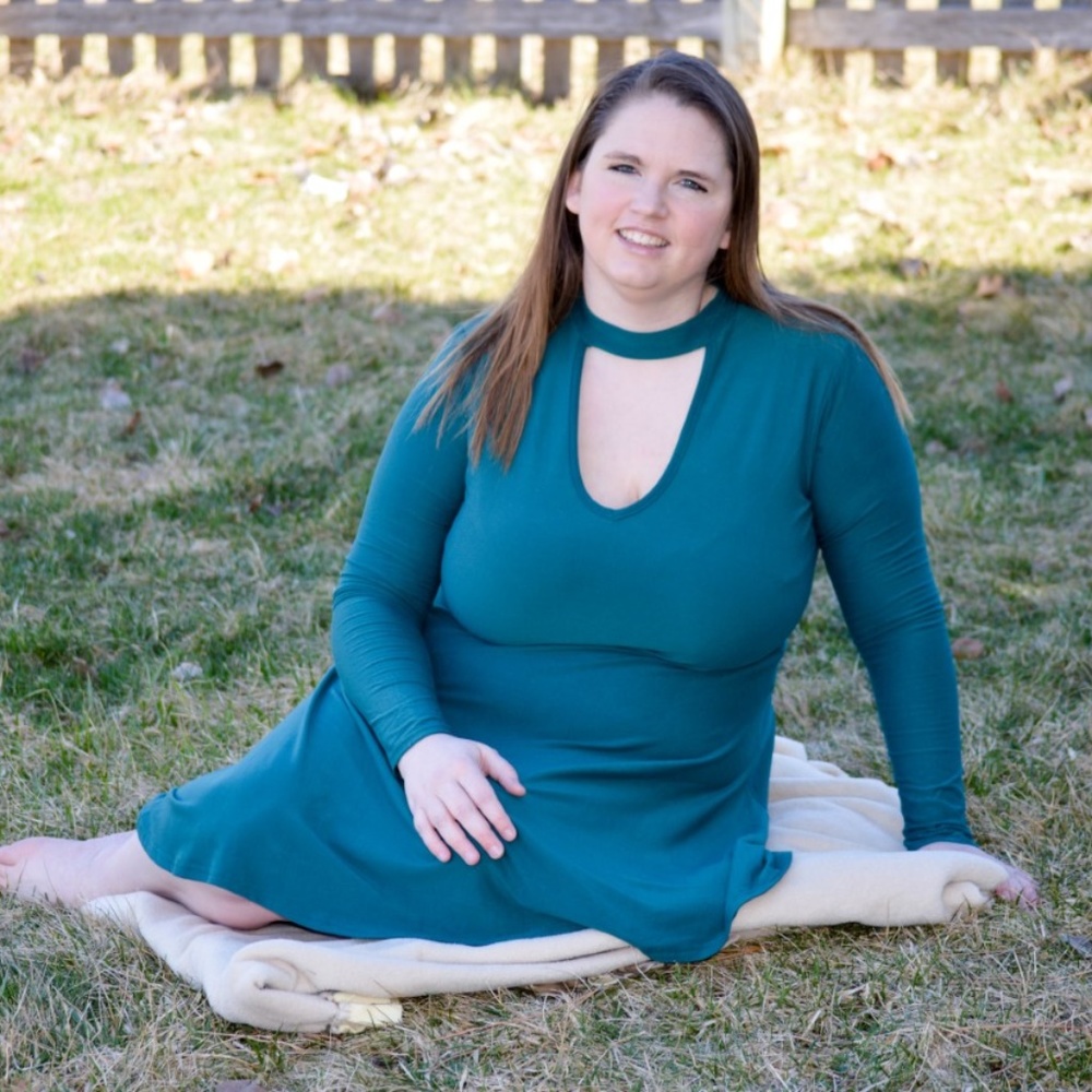 Derek Heart Teal Choker Neck Dress